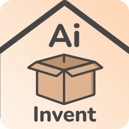 InventAI: 집 수납 정리와 선반 속 물건 목록 아이콘