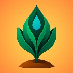 植物の名前を調べる&水やり のアイコン
